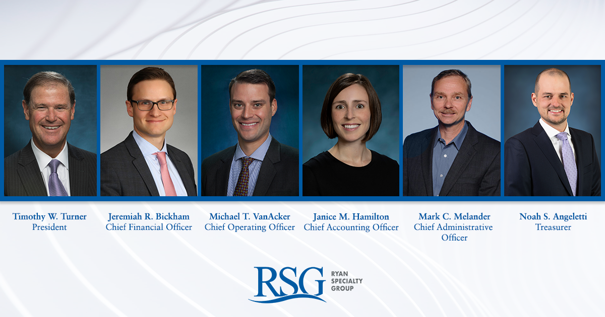 Ryan Specialty Group Announces Expanded Executive Leadership Team Ryan Specialty 